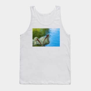 Double Trouble  with American white ibis Tank Top